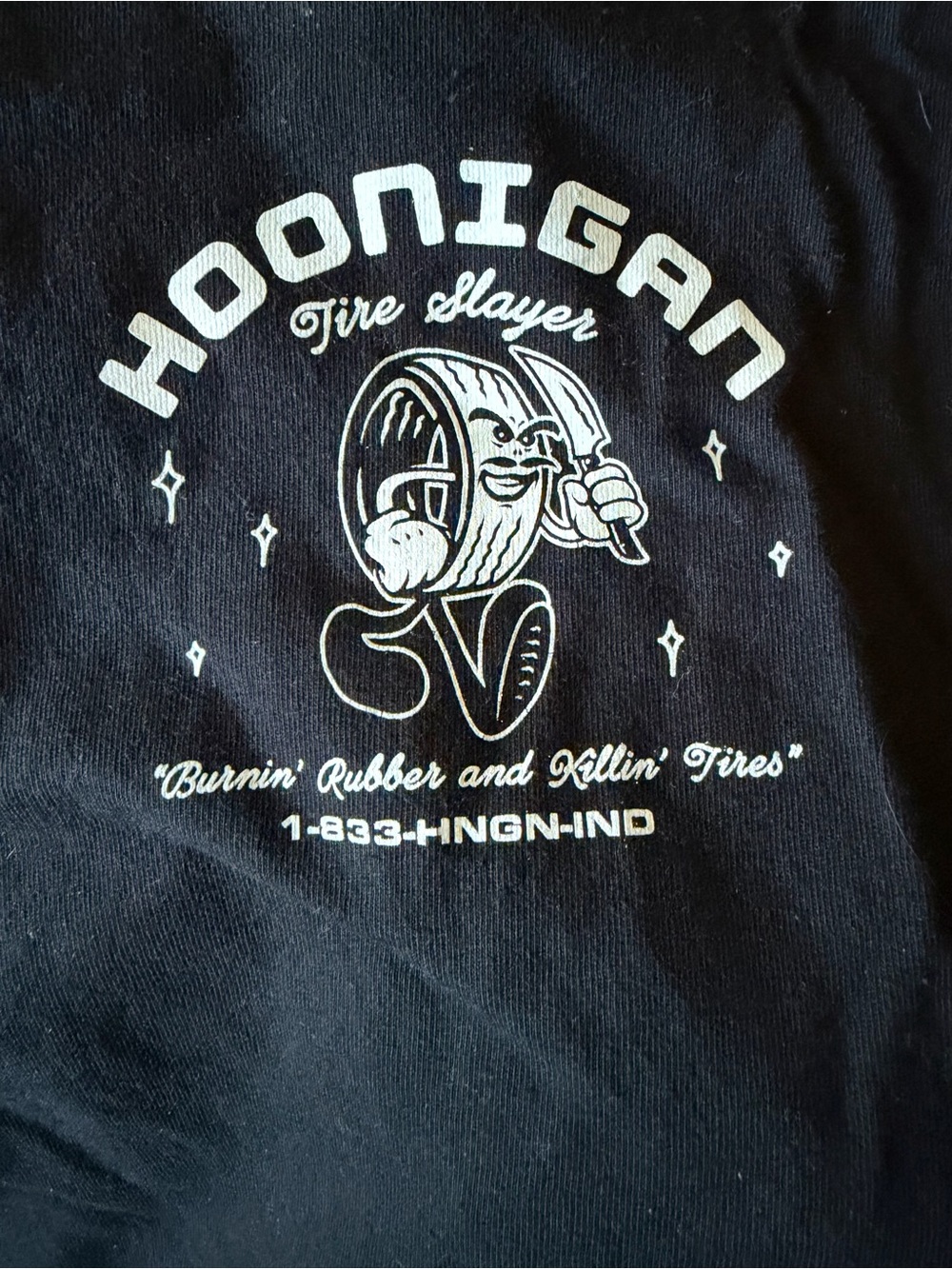 Hoonigan Black 'Tire Slayer' Graphic Tee - Short Sleeve Men's Shirt